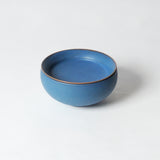こぼれにくいボウルと、つかみやすい取り皿のSET/ Blue